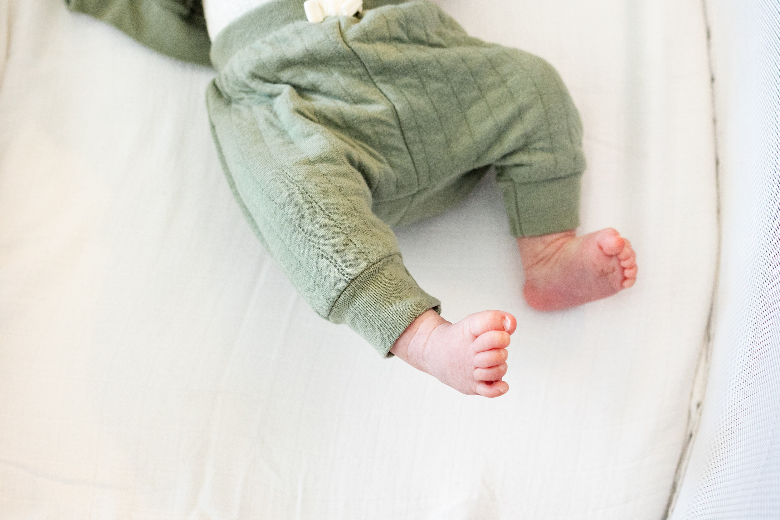 Newborn baby feet